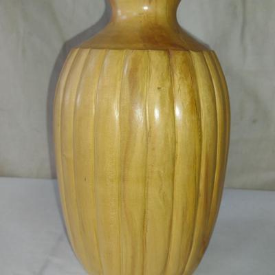 Large, Hand Crafted, Turned Wood Vase by Bobby Phillips- Box Elder (#9).