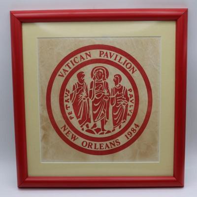 Framed 1984 New Orleans Vatican Pavilion