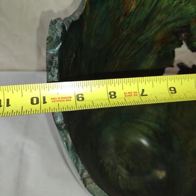 Large, Hand Crafted, Turned Wood Vase by Bobby Phillips- Big Leaf Maple Burl and Found Metal (#11).
