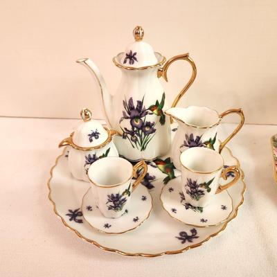 Lot #56 Two Miniature China Tea Sets