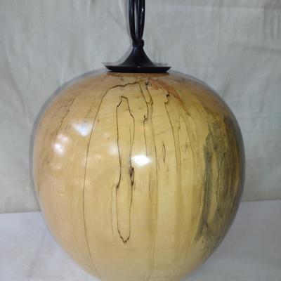 Large, Hand Crafted, Turned Wood Vase by Bobby Phillips- Box Elder and Ebony (#12).