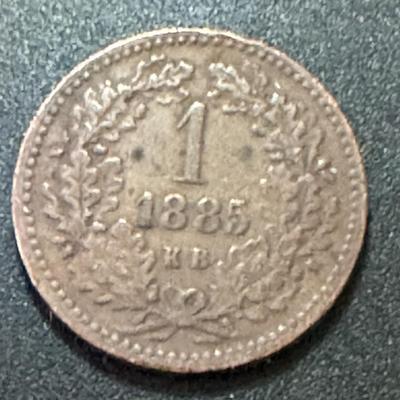 1885 Hungarian Vacto Penz Magyar Kiralyi