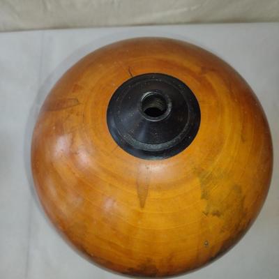 Large, Hand Crafted, Turned Wood Vase by Bobby Phillips- Box Elder and Ebony (#14).