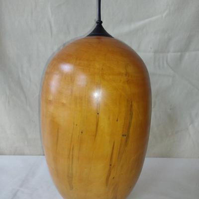 Large, Hand Crafted, Turned Wood Vase by Bobby Phillips- Box Elder and Ebony (#14).