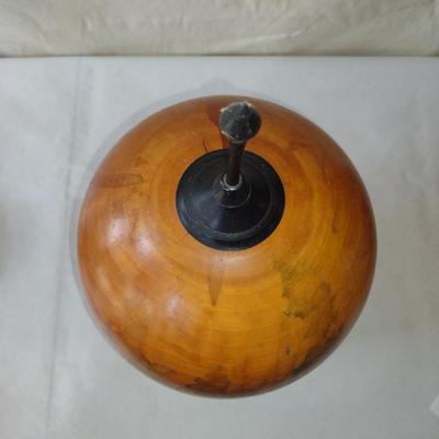 Large, Hand Crafted, Turned Wood Vase by Bobby Phillips- Box Elder and Ebony (#14).