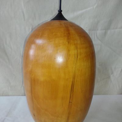 Large, Hand Crafted, Turned Wood Vase by Bobby Phillips- Box Elder and Ebony (#14).
