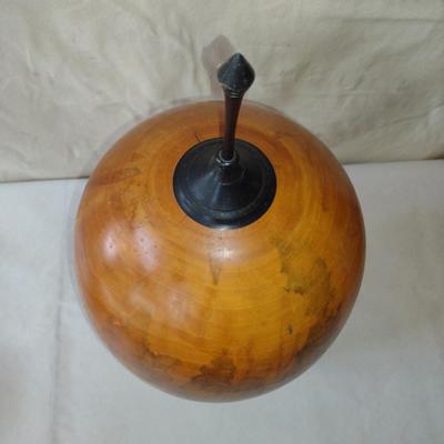 Large, Hand Crafted, Turned Wood Vase by Bobby Phillips- Box Elder and Ebony (#14).