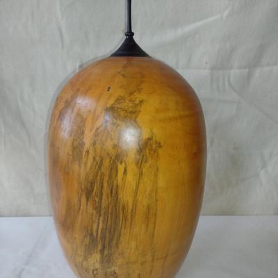 Large, Hand Crafted, Turned Wood Vase by Bobby Phillips- Box Elder and Ebony (#14).