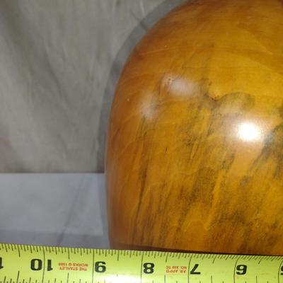 Large, Hand Crafted, Turned Wood Vase by Bobby Phillips- Box Elder and Ebony (#14).