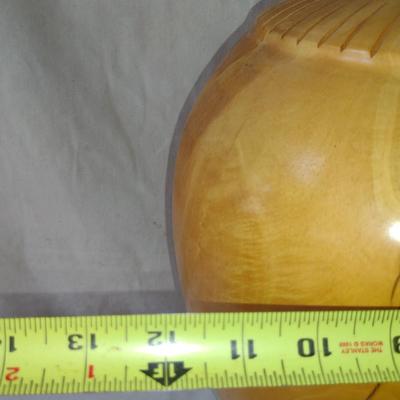 Large, Hand Crafted, Turned Wood Vase by Bobby Phillips- Box Elder and Ebony (#15).