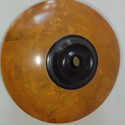 Large, Hand Crafted, Turned Wood Vase by Bobby Phillips- Maple and Ebony (#16).