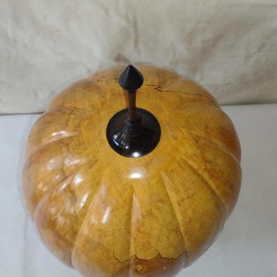 Large, Hand Crafted, Turned Wood Vase by Bobby Phillips- Spalted Maple and Ebony (#17).