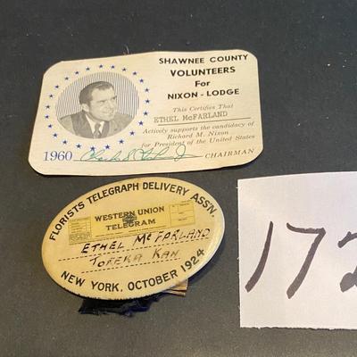 1924 Telegraph Delivery Pin and More