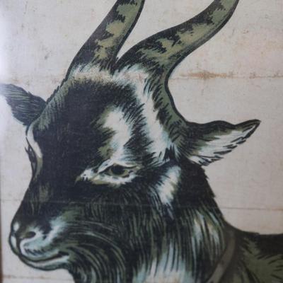 1915, Billy Whiskers Party Lithograph Game Framed Poster