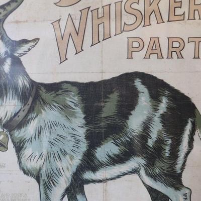 1915, Billy Whiskers Party Lithograph Game Framed Poster