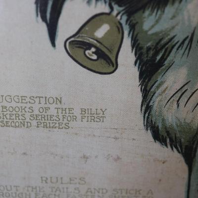 1915, Billy Whiskers Party Lithograph Game Framed Poster