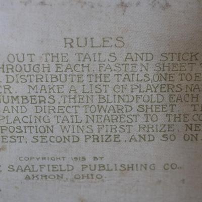 1915, Billy Whiskers Party Lithograph Game Framed Poster