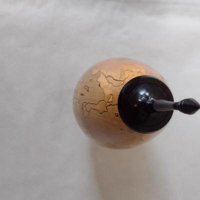 Large, Hand Crafted, Turned Wood Vase by Bobby Phillips- Spalted Maple and Ebony (#22).