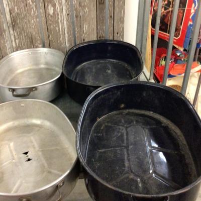 Vintage Metal Roaster Ovens