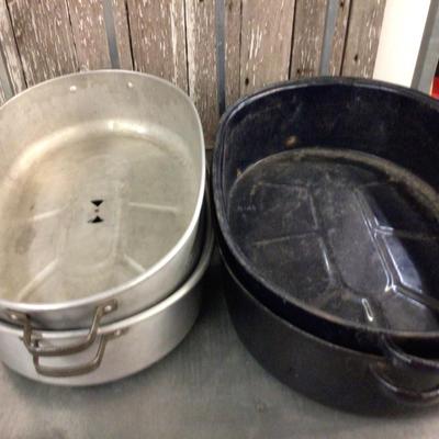 Vintage Metal Roaster Ovens