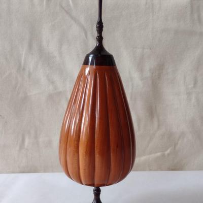 Large, Hand Crafted, Turned Wood Vase by Bobby Phillips- Cherry and Ebony (#23).