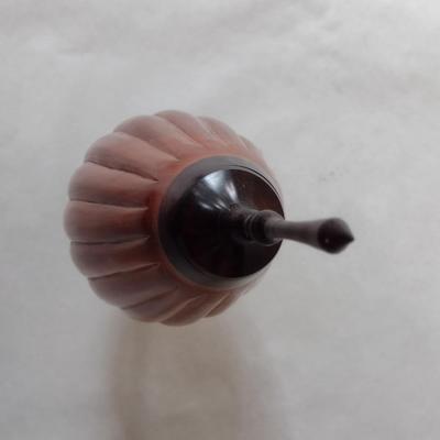Large, Hand Crafted, Turned Wood Vase by Bobby Phillips- Cherry and Ebony (#23).