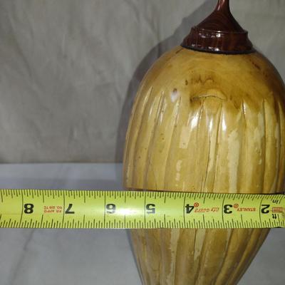 Large, Hand Crafted, Turned Wood Vase by Bobby Phillips- Maple and Walnut (#25).