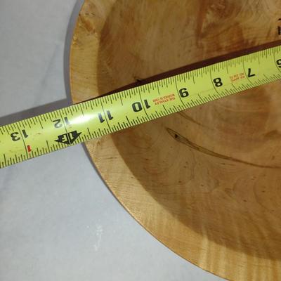 Large, Hand Crafted, Turned Wood Bowl by Bobby Phillips- Maple (#27).