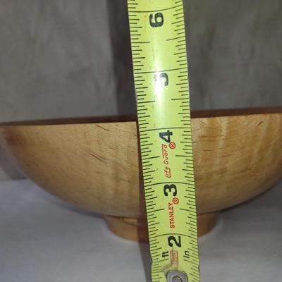 Large, Hand Crafted, Turned Wood Bowl by Bobby Phillips- Maple (#27).