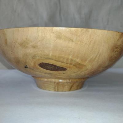 Large, Hand Crafted, Turned Wood Bowl by Bobby Phillips- Maple (#27).