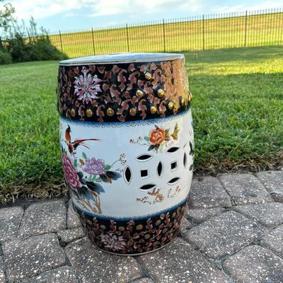 Vintage Hand Painted Garden Stool