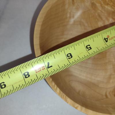 Set of Three Hand Crafted, Turned Wood Bowls by Bobby Phillips- Maple (#12).