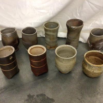 9 Pieces Modern Pottery Lot
