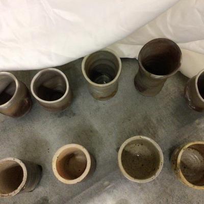 9 Pieces Modern Pottery Lot