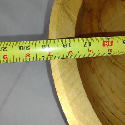 Large, Hand Crafted, Turned Wood Bowl by Bobby Phillips- Spalted Maple (#36).