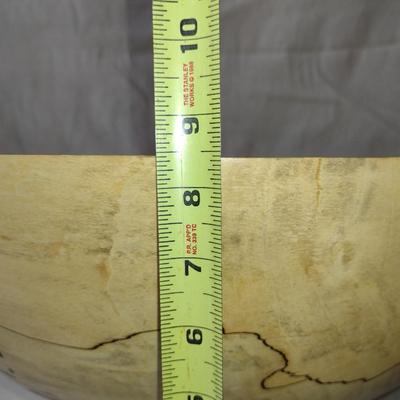 Large, Hand Crafted, Turned Wood Bowl by Bobby Phillips- Spalted Maple (#36).
