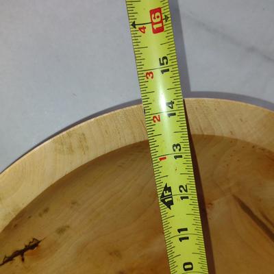 Large, Hand Crafted, Turned Wood Bowl by Bobby Phillips- Maple (#37).