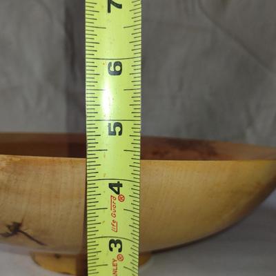 Large, Hand Crafted, Turned Wood Bowl by Bobby Phillips- Maple (#37).