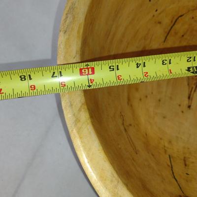 Large, Hand Crafted, Turned Wood Bowl by Bobby Phillips- Spalted Maple and Chryoscolla (#39).