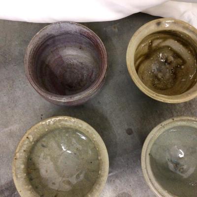 Four Modern Pottery Bowls