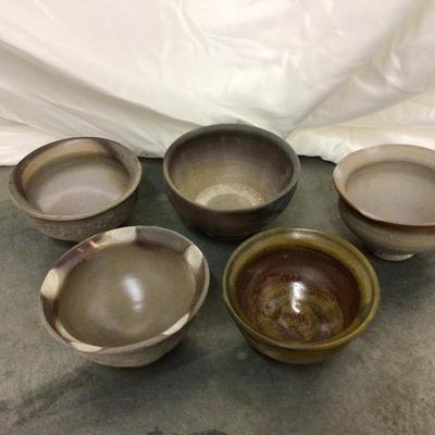 Modern Pottery Bowls Lot