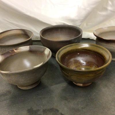 Modern Pottery Bowls Lot