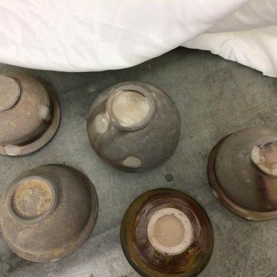 Modern Pottery Bowls Lot