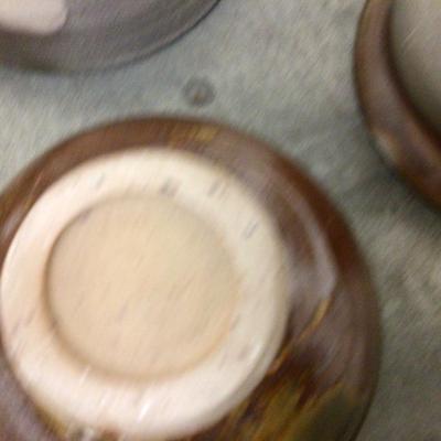 Modern Pottery Bowls Lot