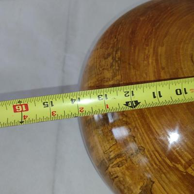 Large, Hand Crafted, Turned Wood Vase by Bobby Phillips- Sycamore and Ebony (#41).