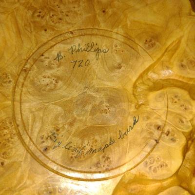 Large, Hand Crafted, Turned Wood Vase by Bobby Phillips- Big Leaf Maple Burl (#42).