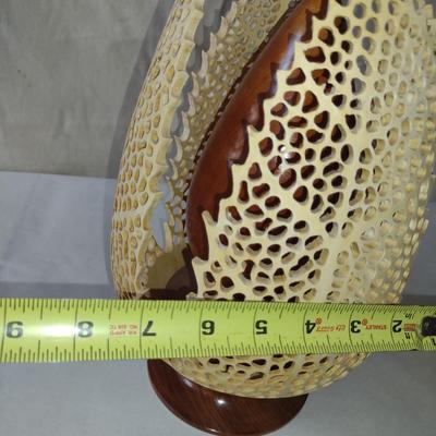 Hand Crafted Turned and Pierced Wood Home Decor by Bobby Phillips- Box Elder and Cherry (#43).