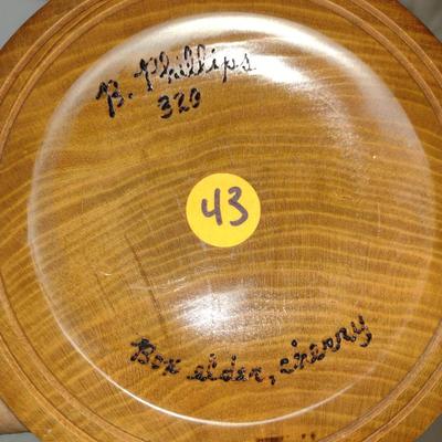 Hand Crafted Turned and Pierced Wood Home Decor by Bobby Phillips- Box Elder and Cherry (#43).