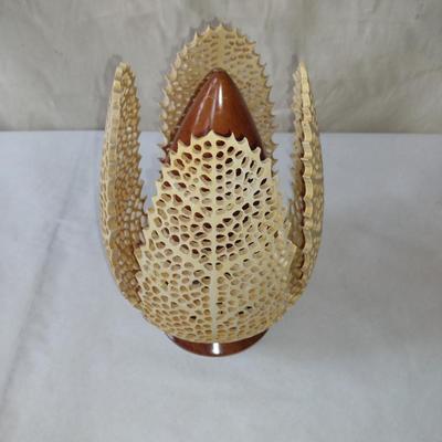Hand Crafted Turned and Pierced Wood Home Decor by Bobby Phillips- Box Elder and Cherry (#43).