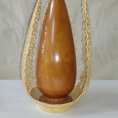 Hand Crafted, Turned and Pierced Wood Home Decor by Bobby Phillips- Box Elder and Cherry (#44).